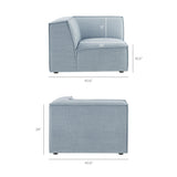Restore Performance Fabric Upholstered Modular Corner Chair