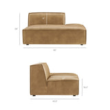 Restore 3-Piece Vegan Leather Modular L-Shaped Sectional Sofa