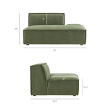 Restore 2-Piece Performance Fabric Upholstered Modular Loveseat