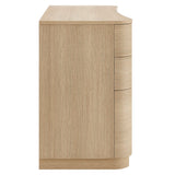 Mirae 55" 6-Drawer Curved Office Desk