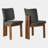Alba Armless Upholstered Dining Chairs Set Of 2