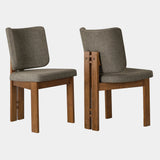 Alba Armless Upholstered Dining Chairs Set Of 2