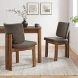 Alba Armless Upholstered Dining Chairs Set Of 2