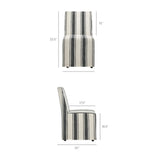 Tessera Striped Slipcovered Dining Side Chair