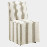 Tessera Striped Slipcovered Dining Side Chair