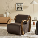 Atrium Vegan Leather Accent Armchair