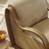 Atrium Vegan Leather Accent Armchair