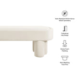 Mossi Oval Performance Velvet Accent Bench