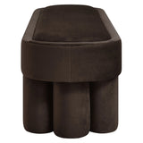Mossi Oval Performance Velvet Accent Bench