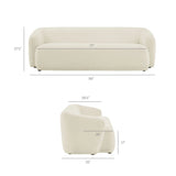 Monica 88 Inch Boucle Fabric Sofa