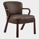 Arden Faux Leather Upholstered Accent Armchair