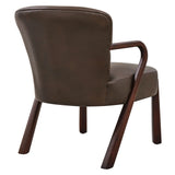 Arden Faux Leather Upholstered Accent Armchair