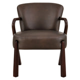 Arden Faux Leather Upholstered Accent Armchair