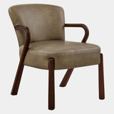 Arden Faux Leather Upholstered Accent Armchair