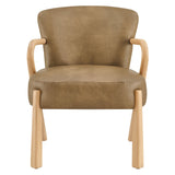 Arden Faux Leather Upholstered Accent Armchair