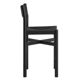 Alvia Oak Wood Counter Stools With Woven Seats Set of 2