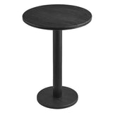 Neo 3-Piece Round Indoor - Outdoor Patio Wood Bar Table And Stool Set