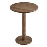 Neo 3-Piece Round Indoor - Outdoor Patio Wood Bar Table And Stool Set