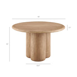 Tori 48 Inch Round Indoor and Outdoor Dining Table