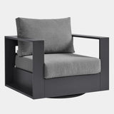 Tahoe Outdoor Powder-Coated Aluminum Swivel Armchair