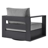 Tahoe Outdoor Powder-Coated Aluminum Swivel Armchair