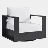 Tahoe Outdoor Powder-Coated Aluminum Swivel Armchair