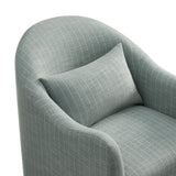 Bardot Slipcovered Striped Accent Chair