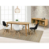 EM Eiffel Molded Plastic Chair (Natural Base)