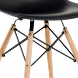 EM Eiffel Molded Plastic Chair (Natural Base)
