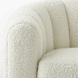 Fitz Channeled Boucle Swivel Chair