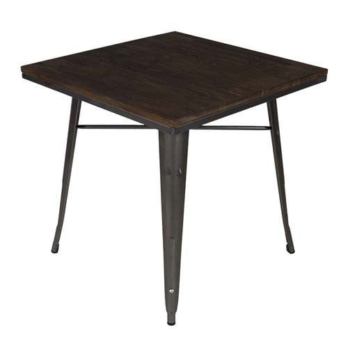 Tolix Dining Table With Wood Top