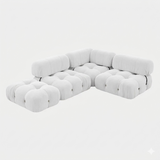 Calliope Velvet Modular Sofa with Ottoman