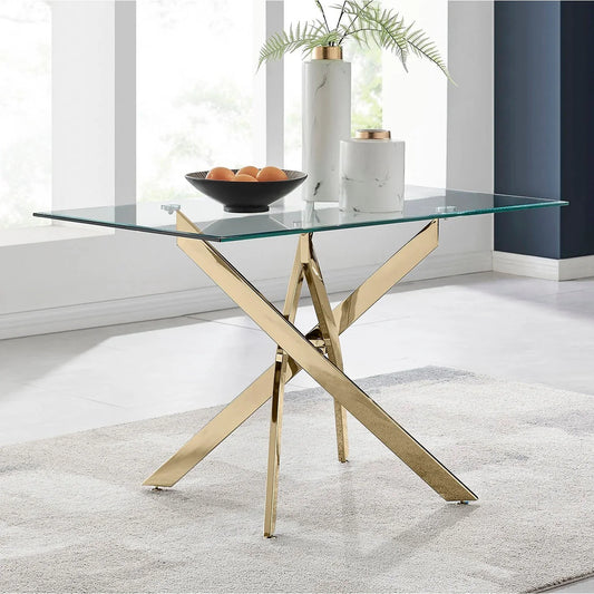 Glass Star Table (Rectangle) gold