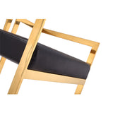 Harvey Stool Gold Leather (Warehouse Sale, local pickup only)