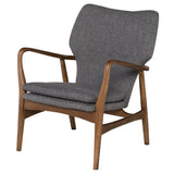 Patrick Solid wood Fabric Lounge Chair