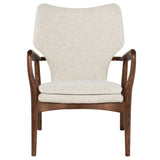 Patrick Solid wood Fabric Lounge Chair