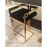 Harvey Stool Gold Leather (Warehouse Sale, local pickup only)