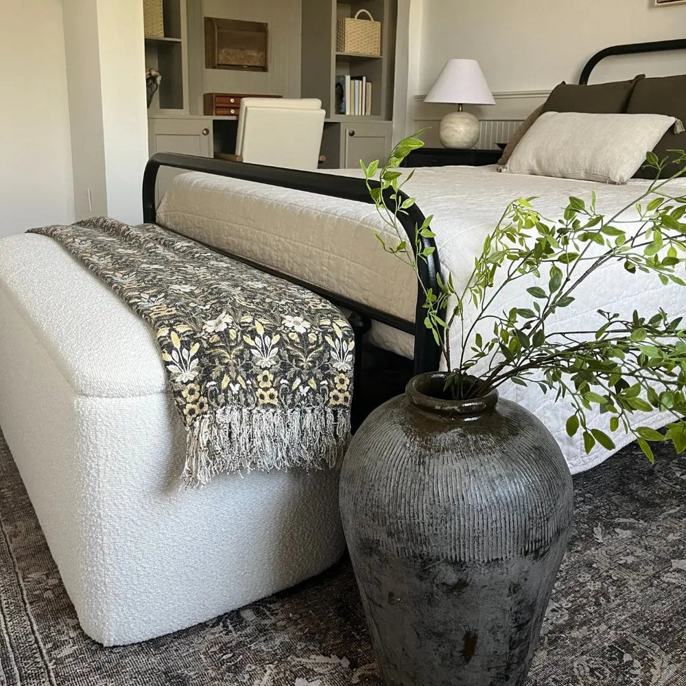 Pacha II Storage Bench (Boucle Fabric)