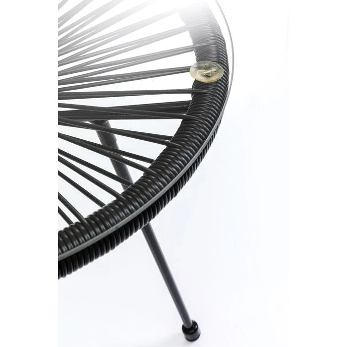 Acapulco Side Table w/ Glass