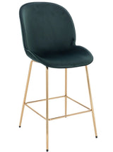 Lotus Beatle Gold Stool Velvet