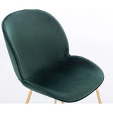 Lotus Beatle Gold Stool Velvet
