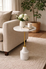 Mercury Marble Side Table