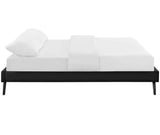 Helen Vegan Leather Bed Frame with Round Splayed Legs