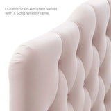 Annabel Diamond Tufted Performance Velvet Headboard