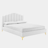 Olivia Performance Velvet Platform Bed
