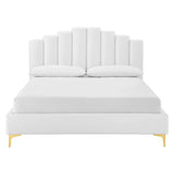 Olivia Performance Velvet Platform Bed