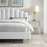 Olivia Performance Velvet Platform Bed