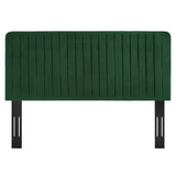 Milenna Channel Tufted Performance Velvet Headboard