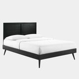 Marlee Wood Platform Bed With Splayed Legs