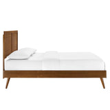 Marlee Wood Platform Bed With Splayed Legs